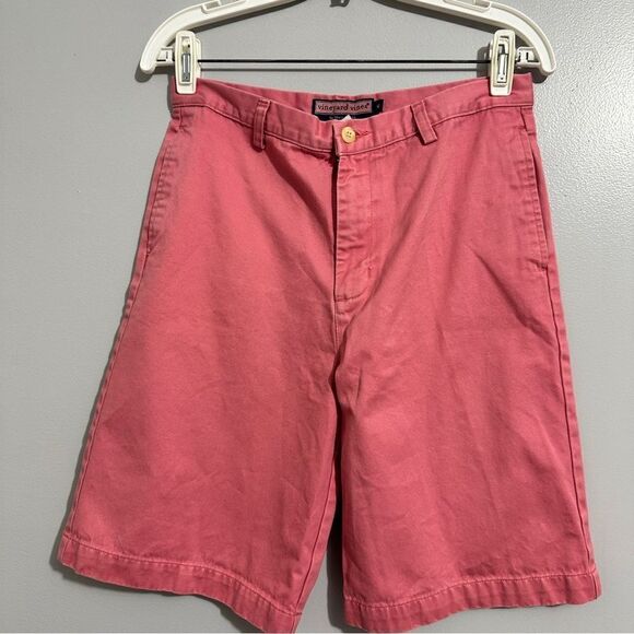 VINEYARD VINES Boys Pink Salmon Color Washed Chino Shorts size 16 - Picture 1 of 5